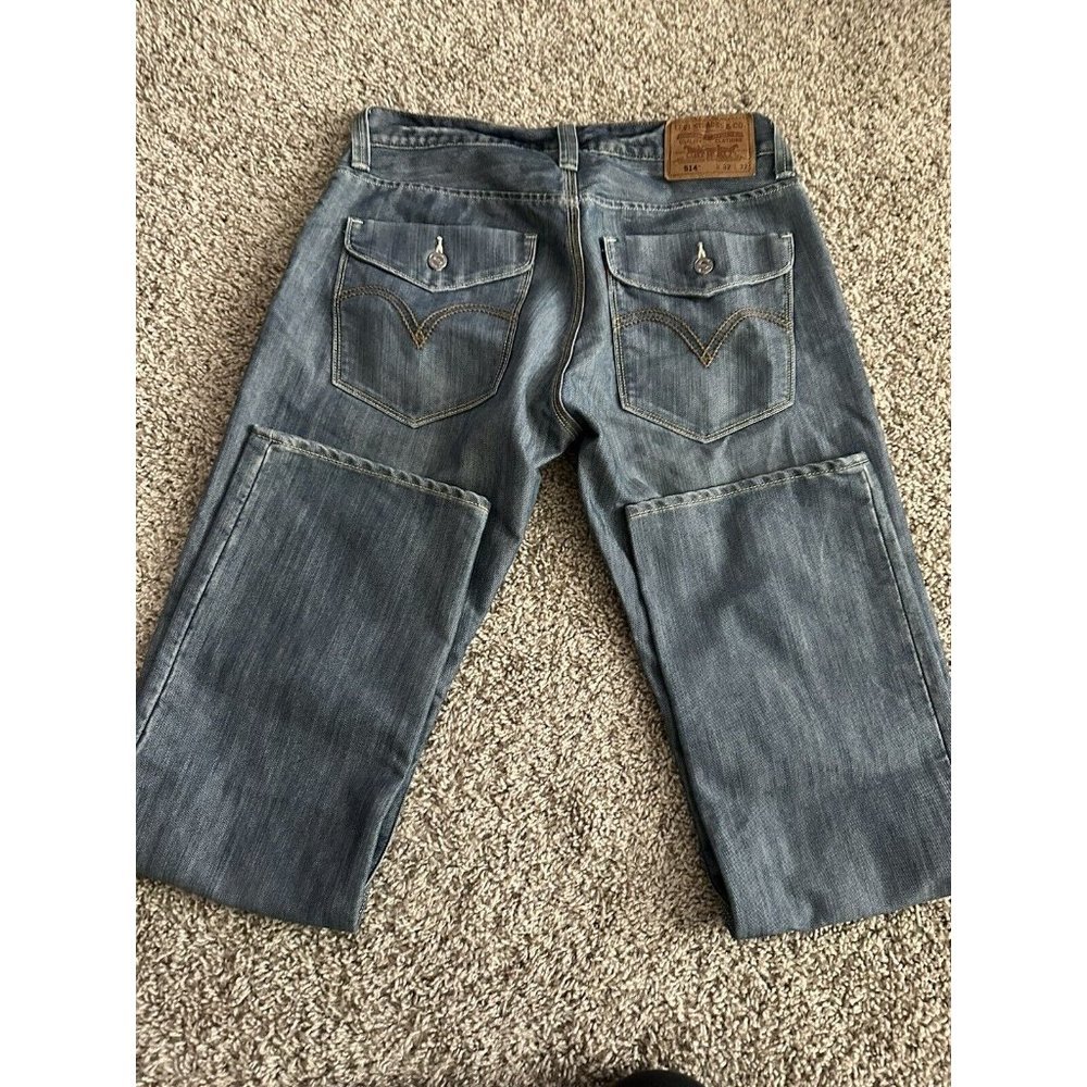 Levis 514 Jeans 32x32 Blue Straight Leg Denim Pants Mid Rise Pants - Picture 8 of 8